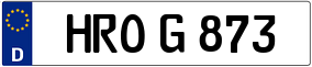 Trailer License Plate